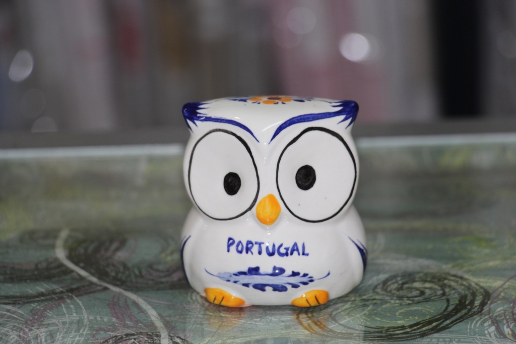 Coruja Decorativa em Cerâmica Portugal