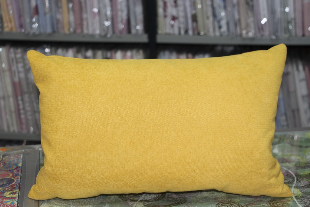 Almofada Decorativa Retangular – Amarelo Mostarda
