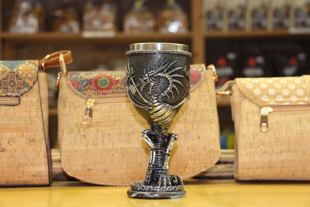 Cálice Decorativo de Fantasia – Dragão Esquelético