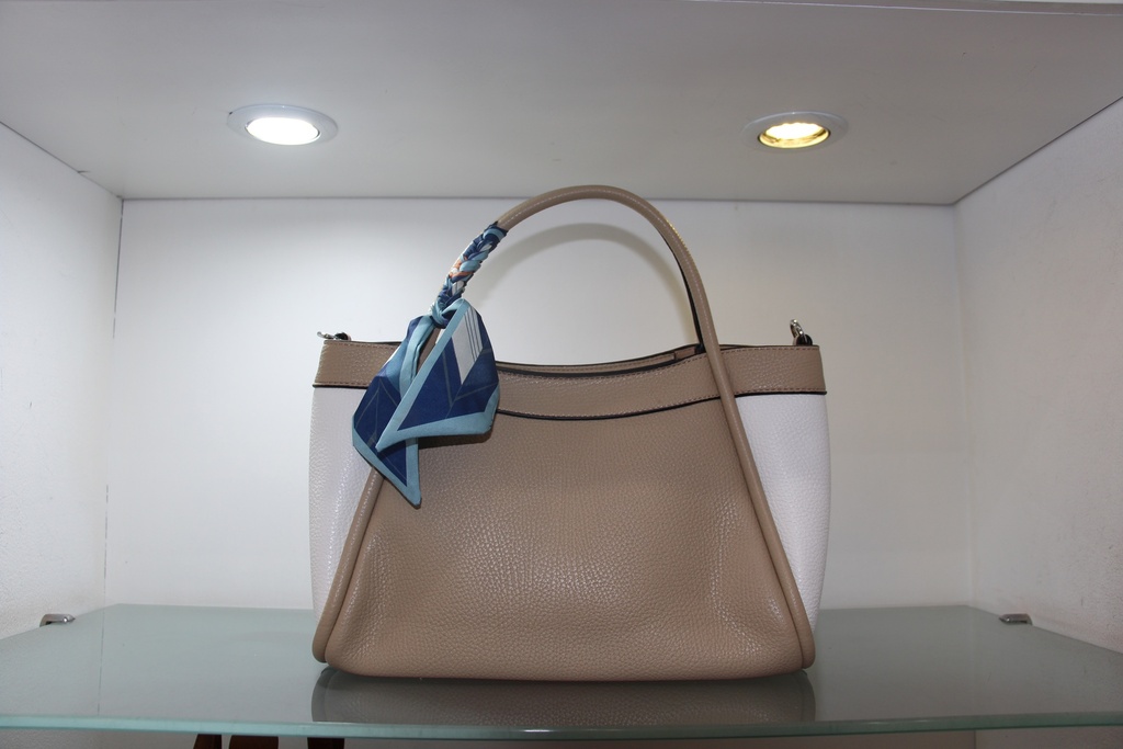 Mala Tote "Nude Elegance" com Lenço