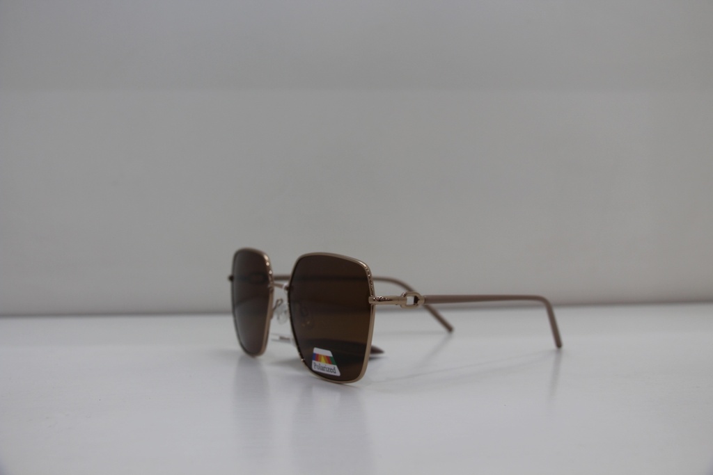 Óculos de Sol "Golden Hour" Square Metal