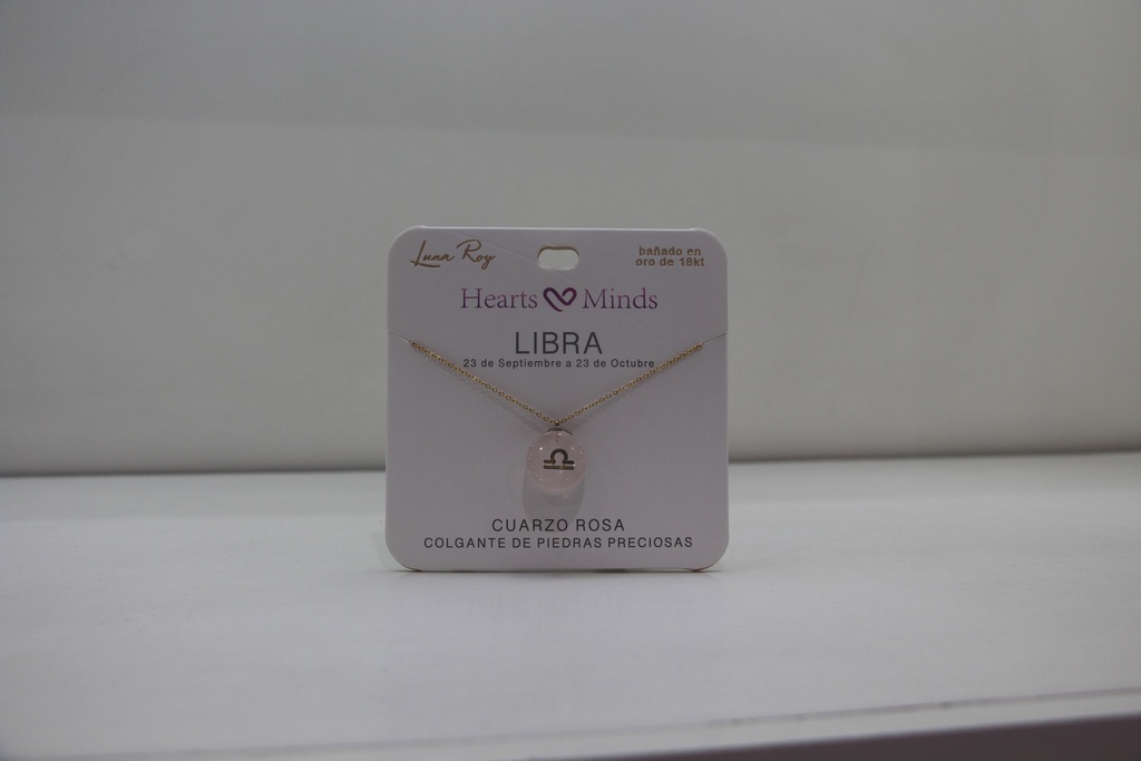 Colar Luna Roy "Hearts & Minds" – Edição Signo Balança (Quartzo Rosa)
