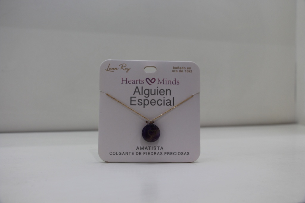 Colar Luna Roy "Hearts & Minds" – Edição "Alguém Especial" (Ametista)
