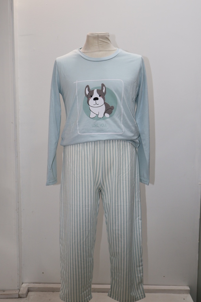 Pijama Longo "Love You" Frenchie