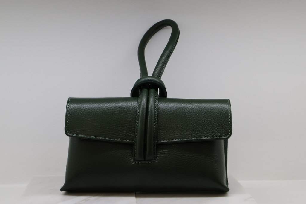 Mala em Pele Grained – Verde Floresta