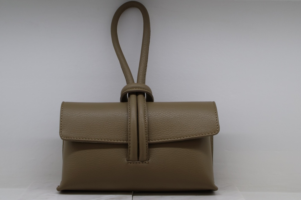 Mala em Pele Grained – Taupe Areia