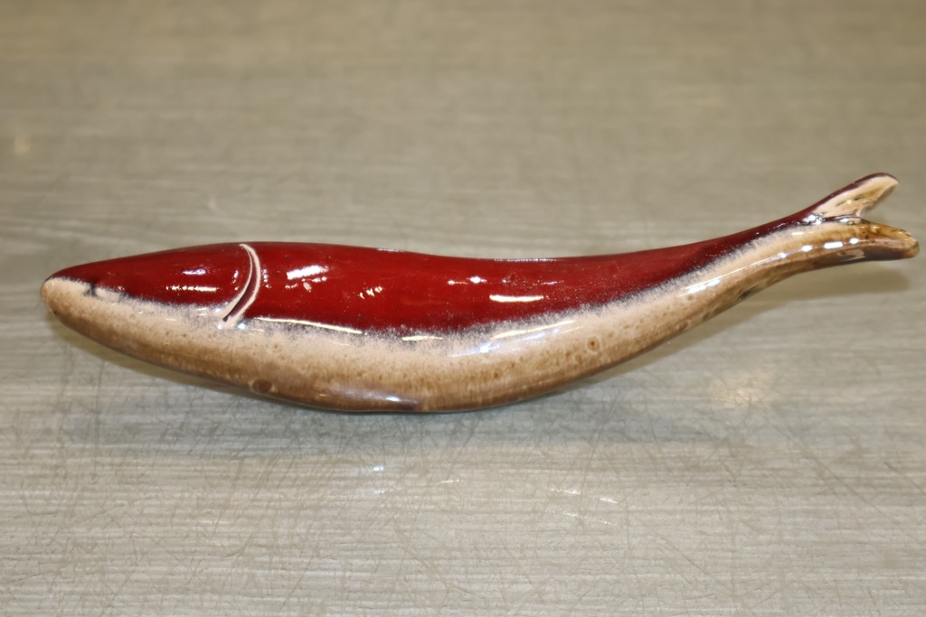 Sardinha em Cerâmica - Bordeaux e Creme