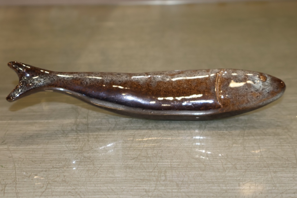 Sardinha em cerâmica - Bronze Metalizado e Oxidado