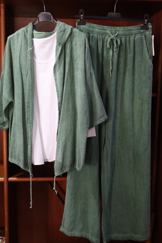 Conjunto Zen Cotton Total Look – Verde Musgo