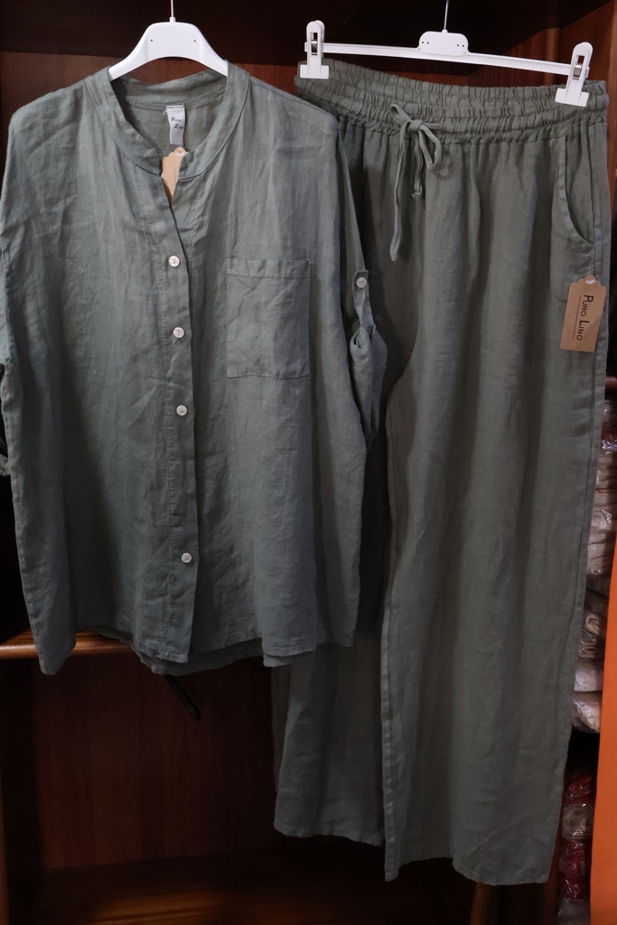 Conjunto: Brisa de Verão - Verde Azeitona