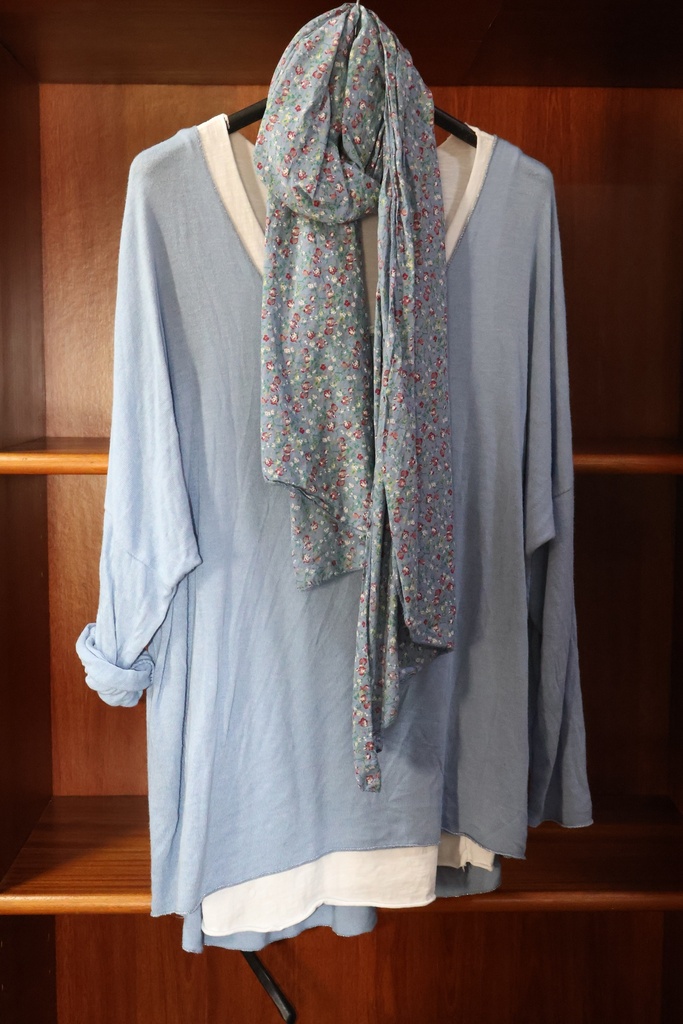 Conjunto: Brisa de Primavera em Azul