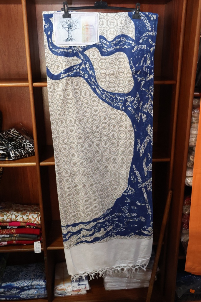 Manta Multiusos Dry Tree Badal – Estampa Árvore da Vida Azul