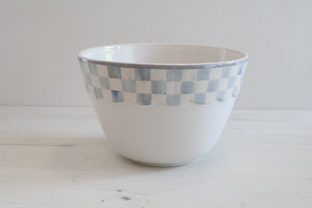 Taça em Cerâmica com Padrão Xadrez