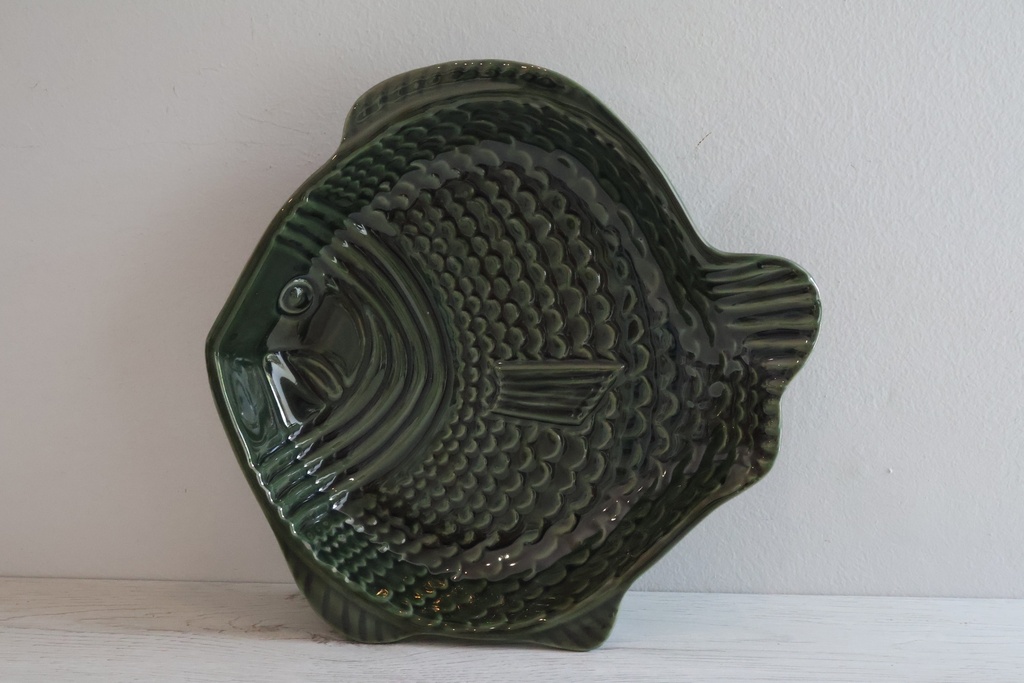 Travessa Decorativa Peixe em Verde