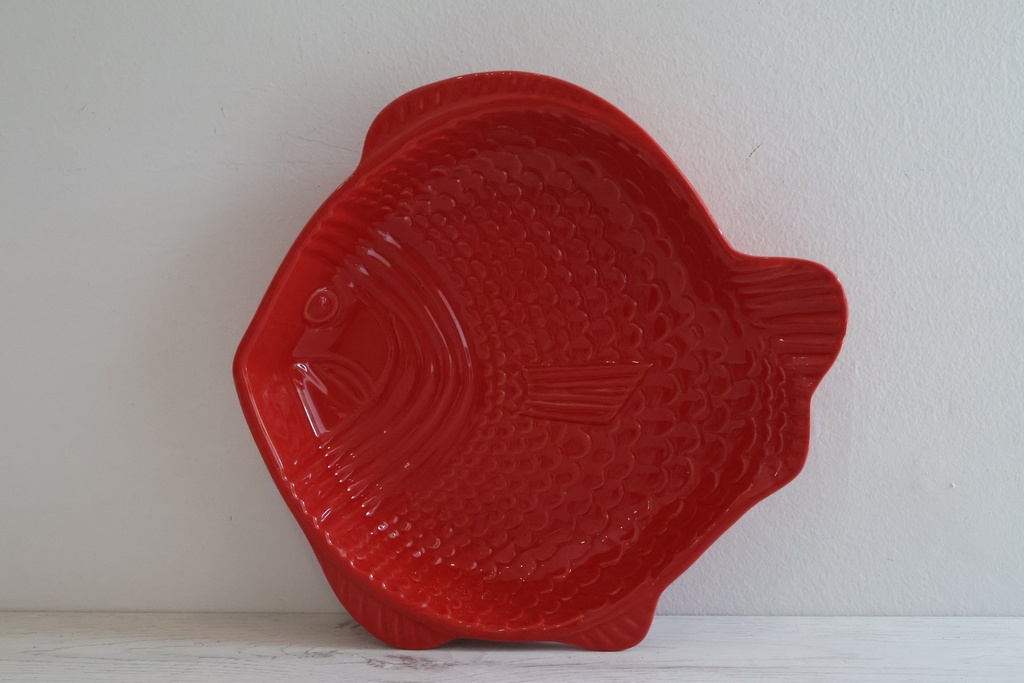 Travessa Decorativa Peixe Vermelho