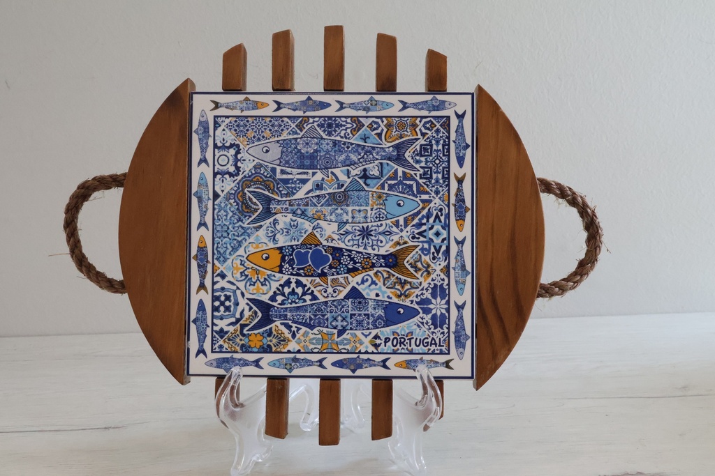 Base Decorativa "Cardume de Azulejo"