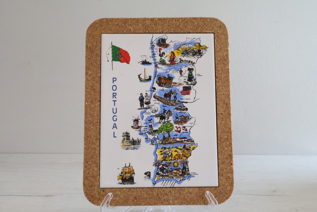 Placa de Cortiça "Mapa das Tradições"