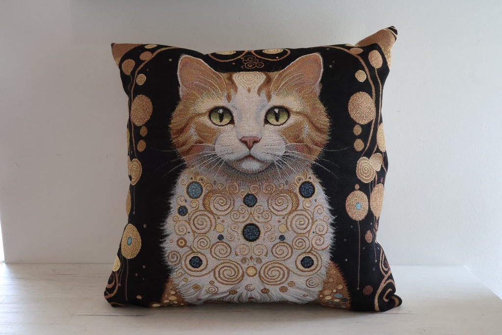 Almofada de Tapeçaria "Gato de Klimt"