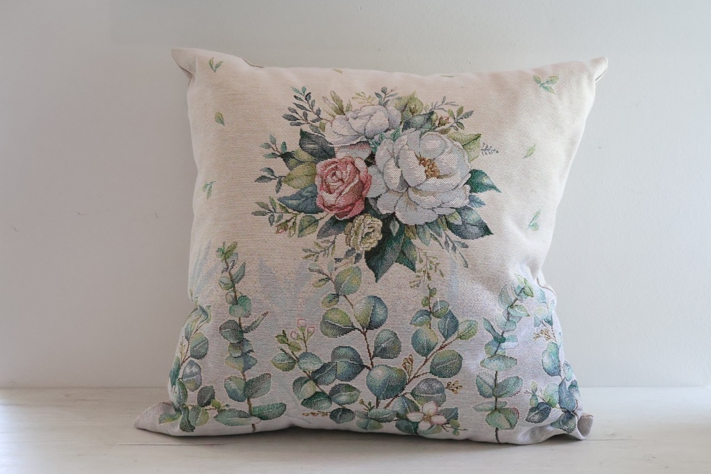 Almofada de Tapeçaria "Jardim de Eucalipto"