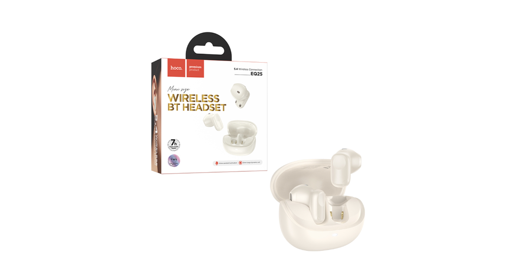 Auscultadores Sem Fio True Hoco EQ25 Unimpeded Branco