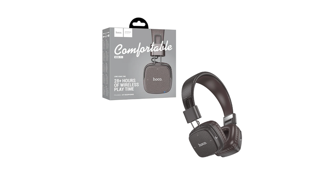 Auscultador Sem Fios Hoco W56 Earl Marrom