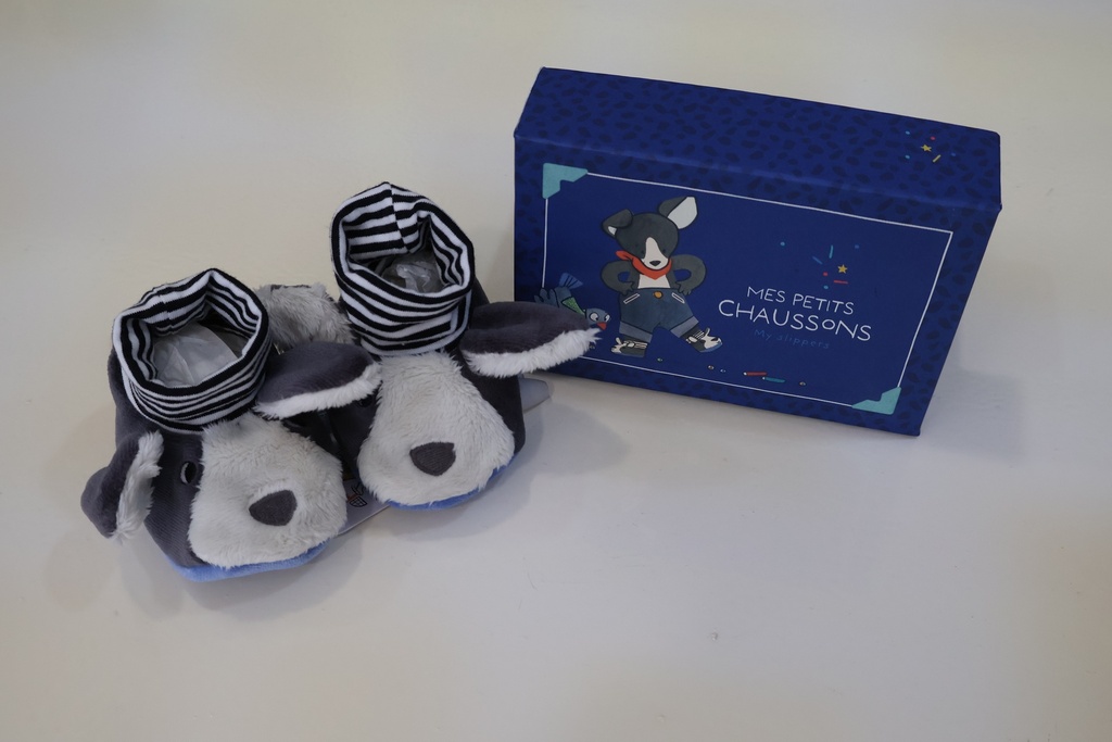 Patucos de Bebé em Caixa de Presente – Cãozinho Moulin Roty