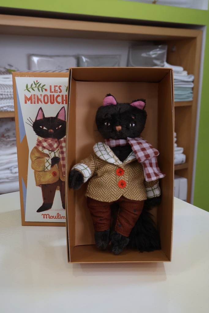 Boneco de Coleção Léon, o Gato – "Les Minouchkas" Moulin Roty