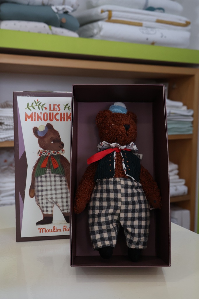 Boneco de Coleção César, o Urso – "Les Minouchkas" Moulin Roty