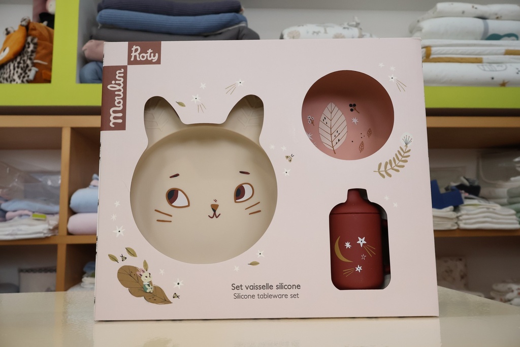 Set de Louça em Silicone "Aprés la Pluie" – Moulin Roty