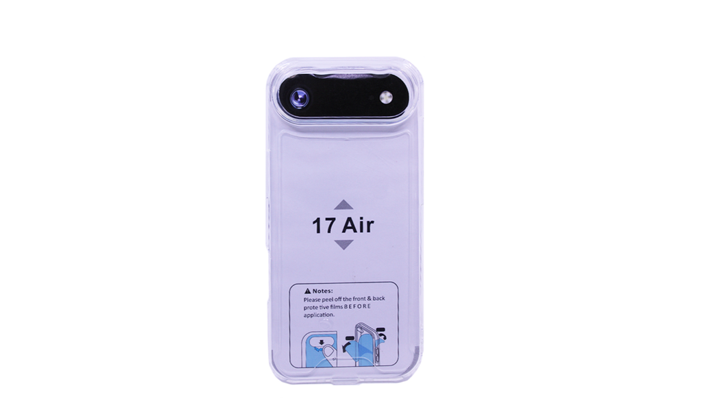Capa de Silicone Dura para Apple iPhone Air Transparente
