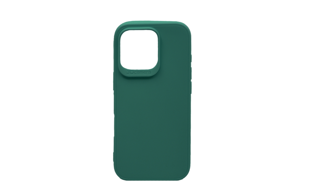Capa de Silicone Mole para Apple iPhone 16 Pro Max Verde Escuro