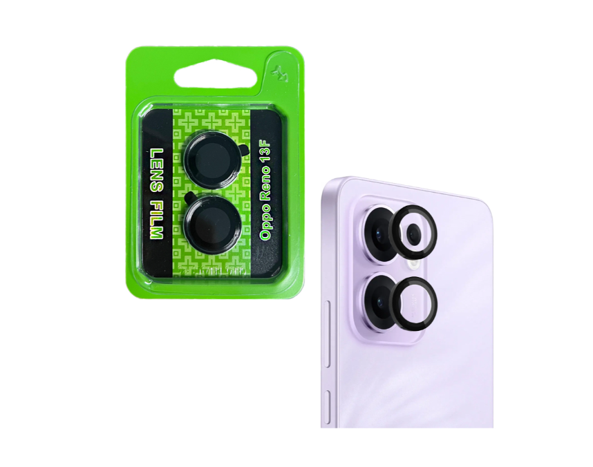 Protetor de Vidro da Câmera Traseira para Oppo Reno13 F Preto