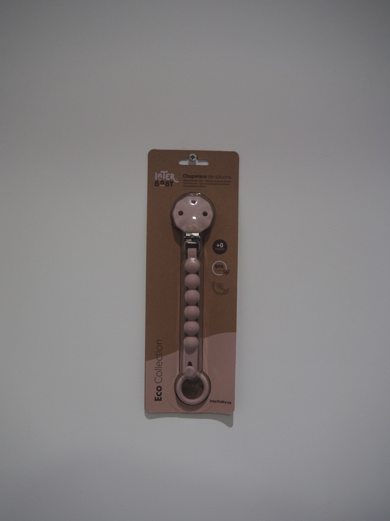 Prende-Chupetas de Silicone Rosa