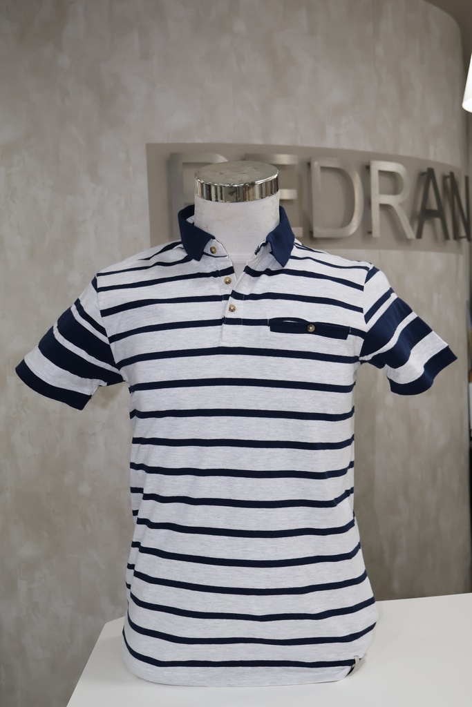 Polo Sailor Stripes: Riscas Náuticas & Detalhes em Oxford