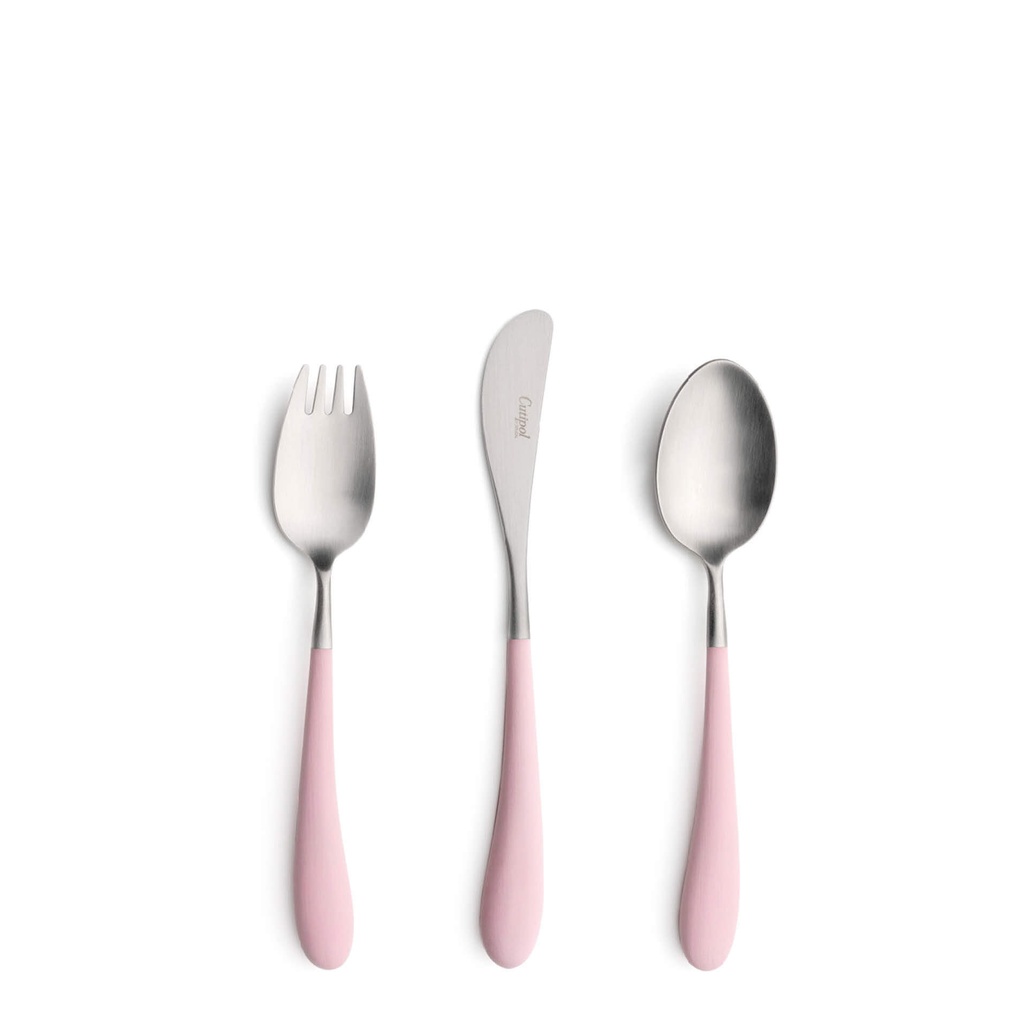 Cutelaria em Prateado Alice Pink
