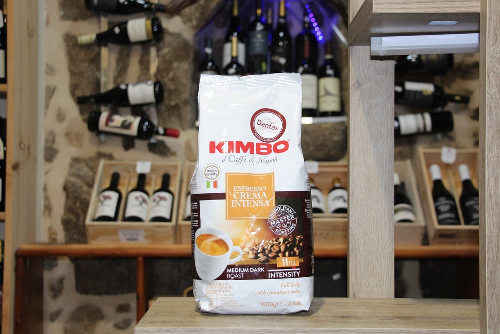 Café Torrado em Grão Kimbo Espresso Crema Intensa