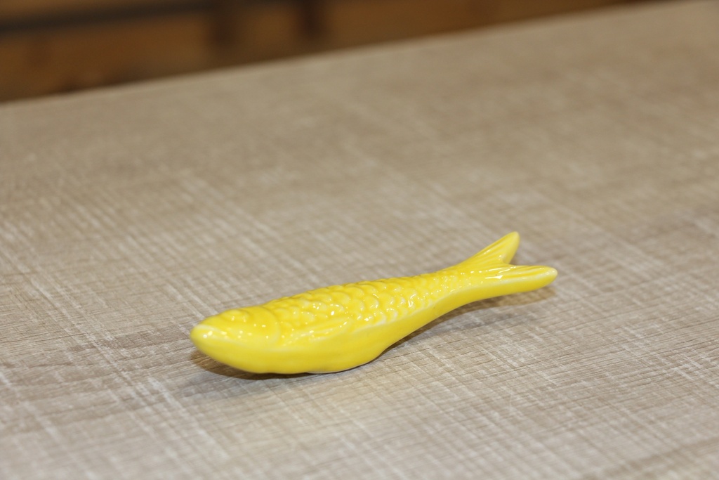 Peixe de Porcelana Amarelo