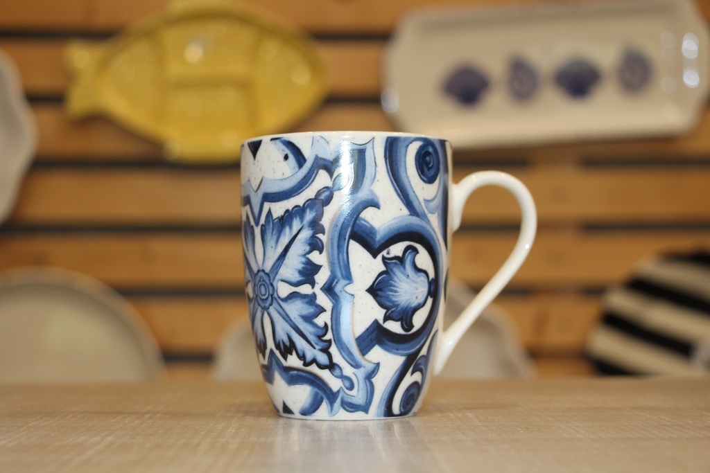 Caneca de Porcelana - Azulejos
