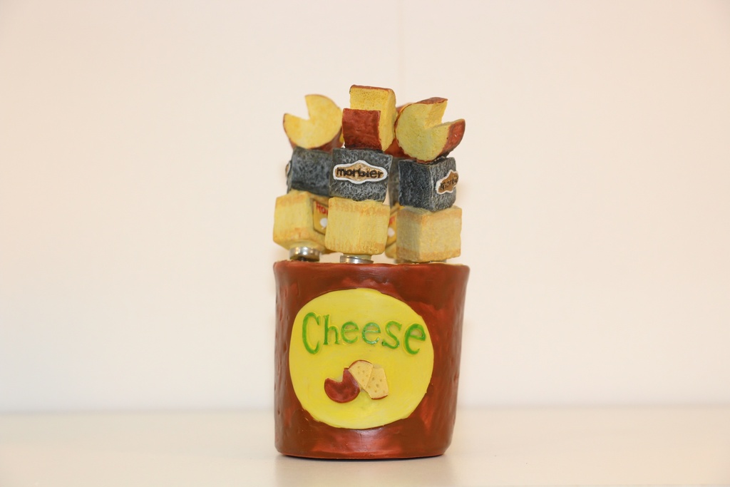 Conjunto de Acessórios para Queijo com Suporte Decorativo