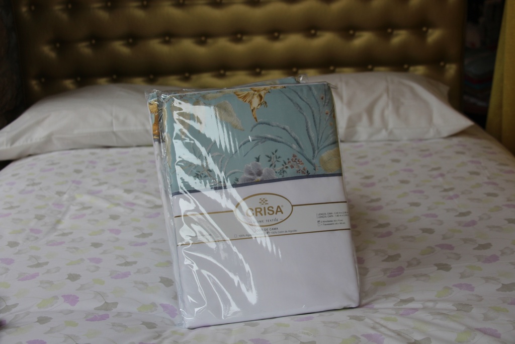 Jogo de Cama CRISA com Estampa Botânica e Pássaros