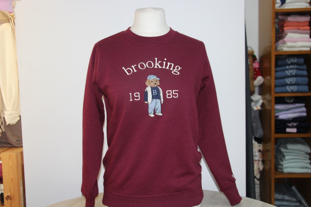 Camisola Crewneck Brooking "1985 Preppy Dog" Bordô