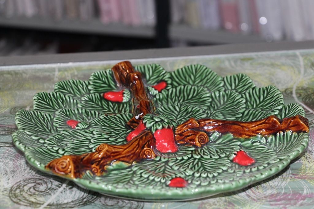 Taça Grande de Cerâmica em Formato de Couve