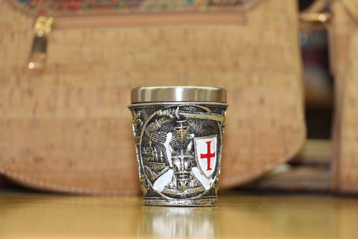 Copo de Shot Medieval – Cavaleiro Templário a Cavalo