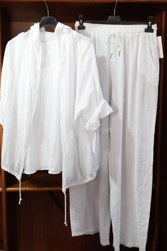 Conjunto Zen Cotton Total Look – Branco Puro