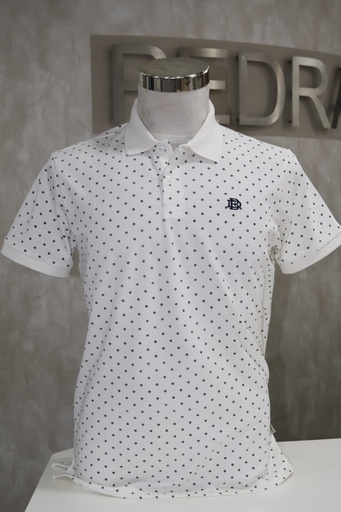 Polo Classic Dot: Micro-Padrão Geométrico & Elegância Casual