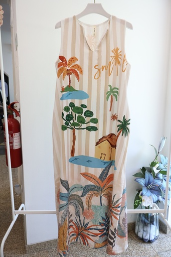 Vestido Maxi Sem Mangas