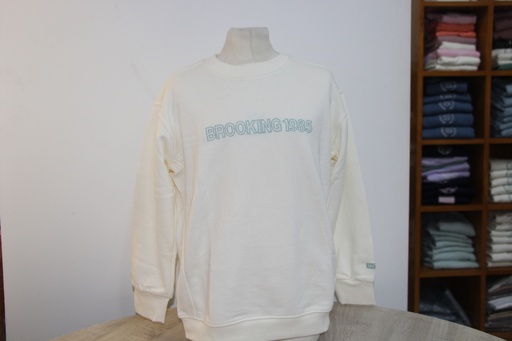 Camisola Crewneck Brooking "1985 Outline" Creme Criança